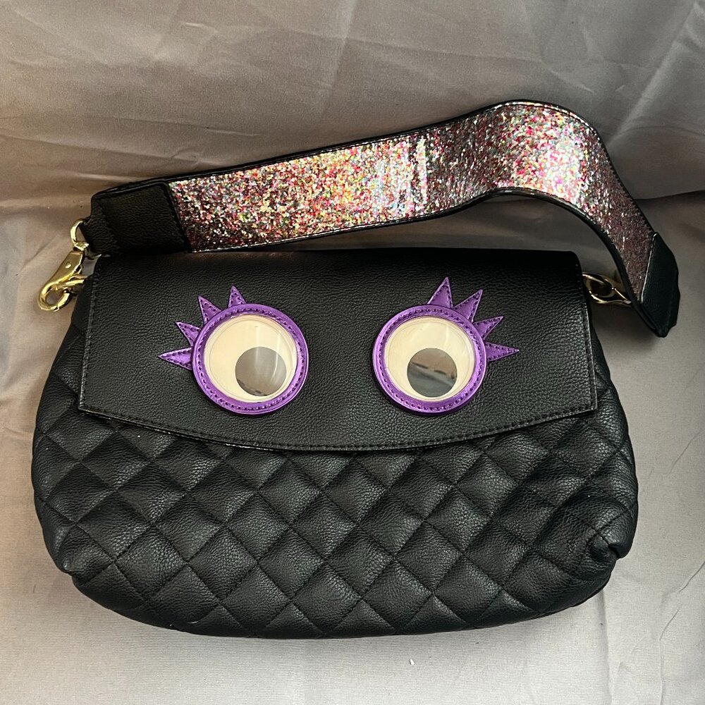 Betsey Johnson Googly Eye Purse, EUC